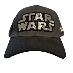 STAR WARS New Era 39THIRTY 2 Tone Gray Vader Reflective Hat Cap Adult One Size.